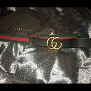 Gucci web belt